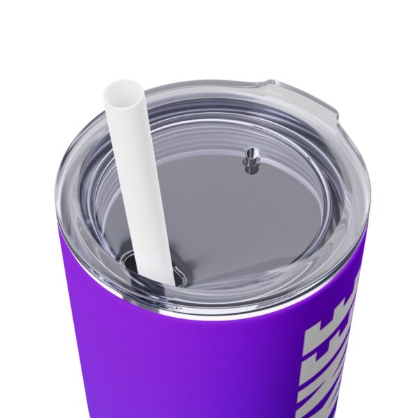 Skinny Tumbler – Lock The Knee – Kicking Is The Object Of Stretching (Purple) - Image 7