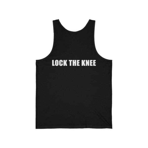 Bengal Tiger Strength | English Bulldog Determination | Lock The Knee -  Unisex Jersey Tank - Image 2