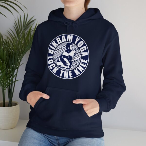 BIKRAM YOGA | LOCK THE KNEE - Unisex Heavy Blend™ Hooded Sweatshirt - Image 39