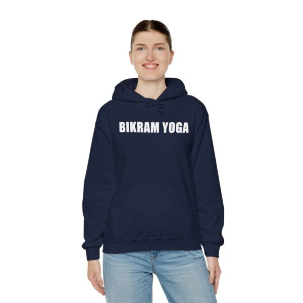 Bikram Yoga | Bengal Tiger Strength | English Bulldog Determination - Unisex Heavy Blend™ Hooded Sweatshirt - Image 21