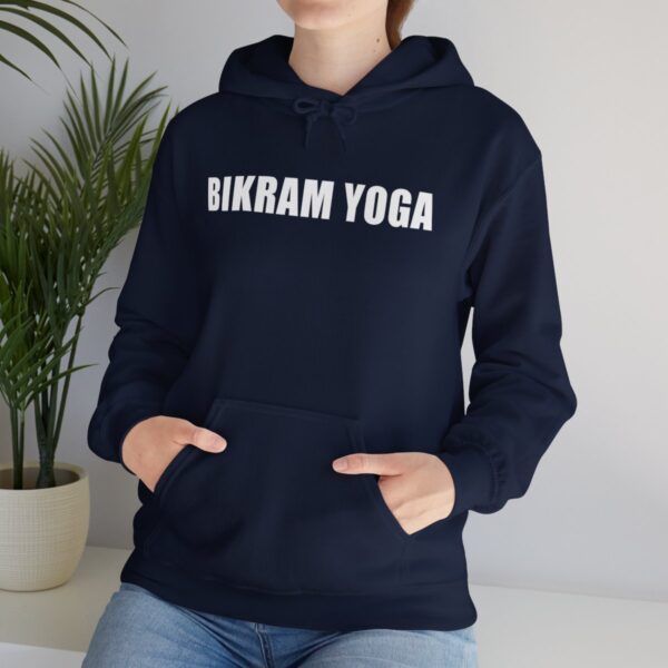 Bikram Yoga | Bengal Tiger Strength | English Bulldog Determination - Unisex Heavy Blend™ Hooded Sweatshirt - Image 26