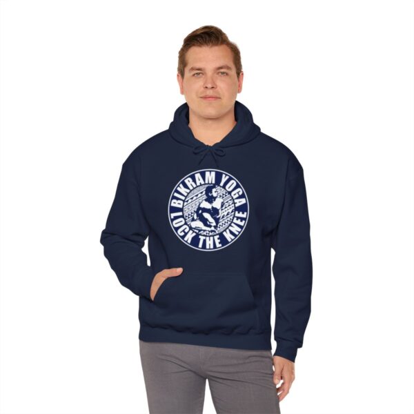 BIKRAM YOGA | LOCK THE KNEE - Unisex Heavy Blend™ Hooded Sweatshirt - Image 35