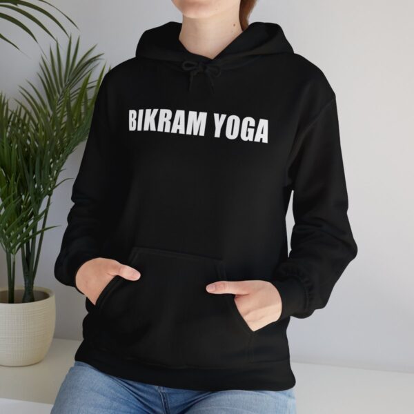 Bikram Yoga | Bengal Tiger Strength | English Bulldog Determination - Unisex Heavy Blend™ Hooded Sweatshirt - Image 13