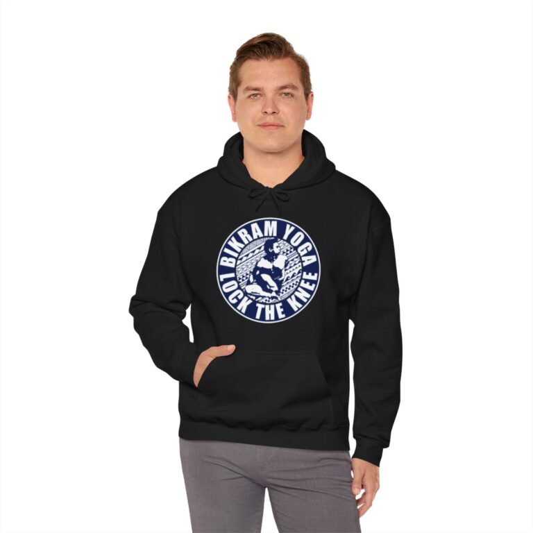 BIKRAM YOGA | LOCK THE KNEE - Unisex Heavy Blend™ Hooded Sweatshirt - Image 22