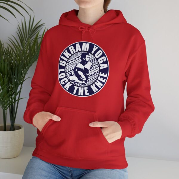 BIKRAM YOGA | LOCK THE KNEE - Unisex Heavy Blend™ Hooded Sweatshirt - Image 13