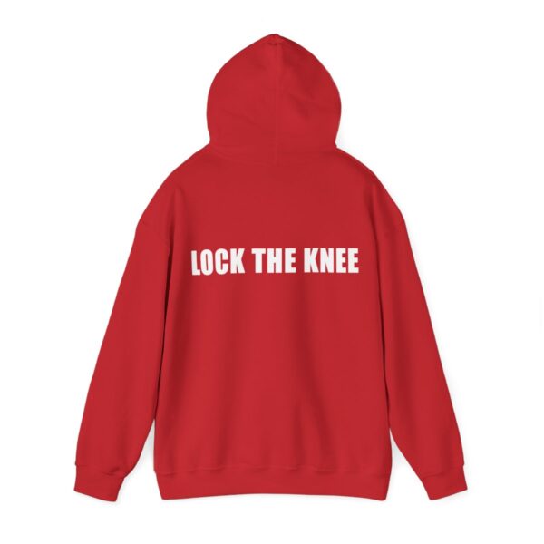 BYCOI / LOCK THE KNEE *white text*  |  Unisex Heavy Blend™ Hooded Sweatshirt - Image 40