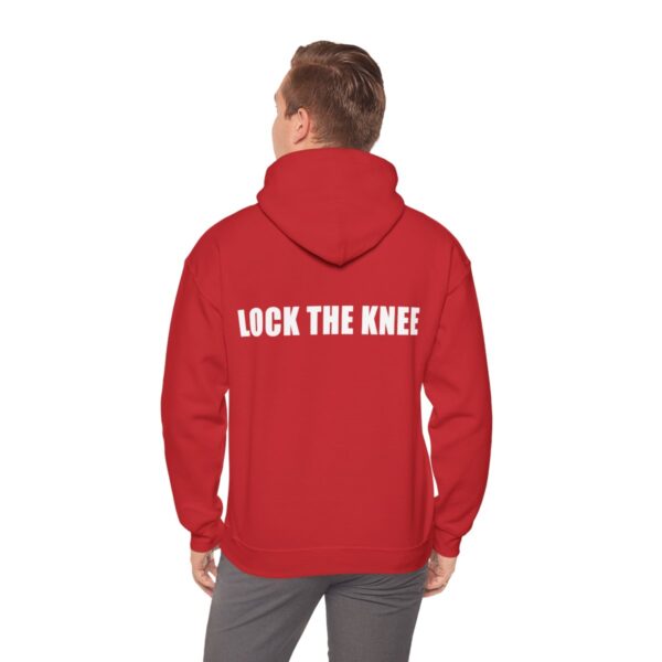 BYCOI / LOCK THE KNEE *white text*  |  Unisex Heavy Blend™ Hooded Sweatshirt - Image 47