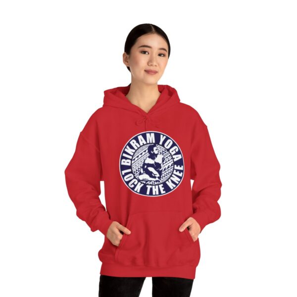 BIKRAM YOGA | LOCK THE KNEE - Unisex Heavy Blend™ Hooded Sweatshirt - Image 6