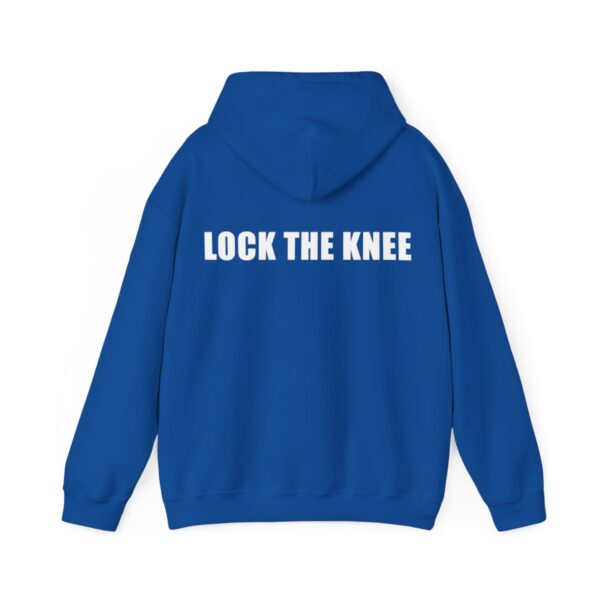 BYCOI / LOCK THE KNEE *white text*  |  Unisex Heavy Blend™ Hooded Sweatshirt - Image 27