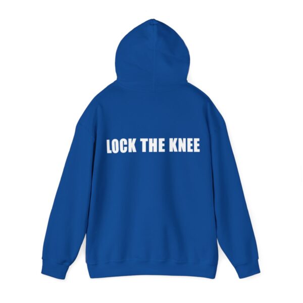 BYCOI / LOCK THE KNEE *white text*  |  Unisex Heavy Blend™ Hooded Sweatshirt - Image 28