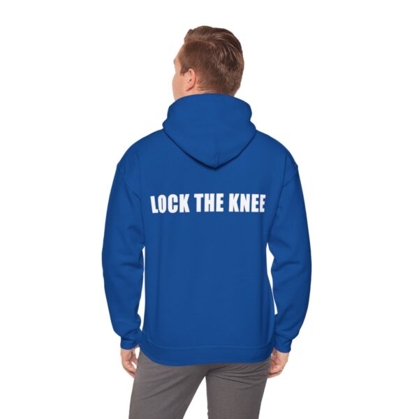 BYCOI / LOCK THE KNEE *white text*  |  Unisex Heavy Blend™ Hooded Sweatshirt - Image 34