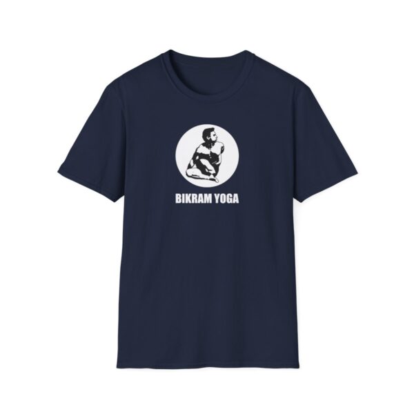 Bikram Yoga w/ logo | Dark Unisex Softstyle T-Shirt - Image 13