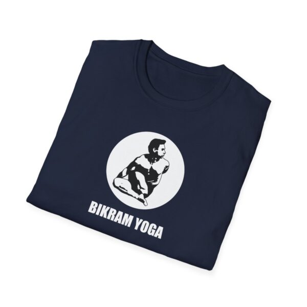 Bikram Yoga w/ logo | Dark Unisex Softstyle T-Shirt - Image 16