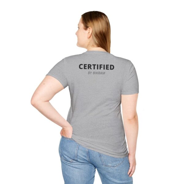 Certified by Bikram | Strength & Determination | Light Unisex Softstyle T-Shirt - Image 18