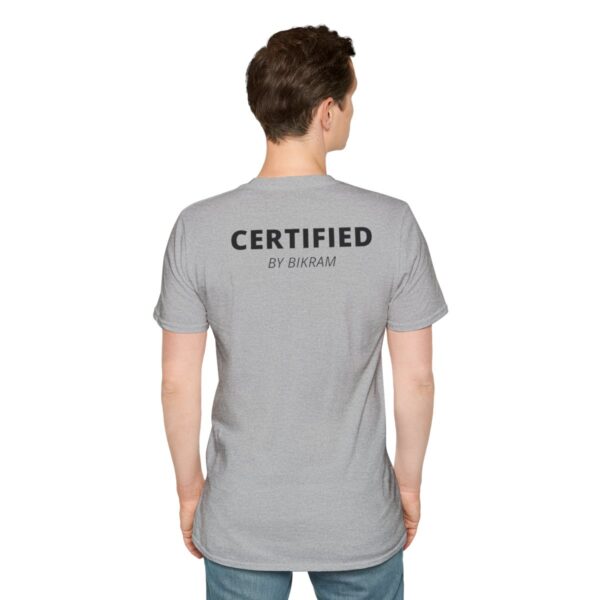 Certified by Bikram | Strength & Determination | Light Unisex Softstyle T-Shirt - Image 20