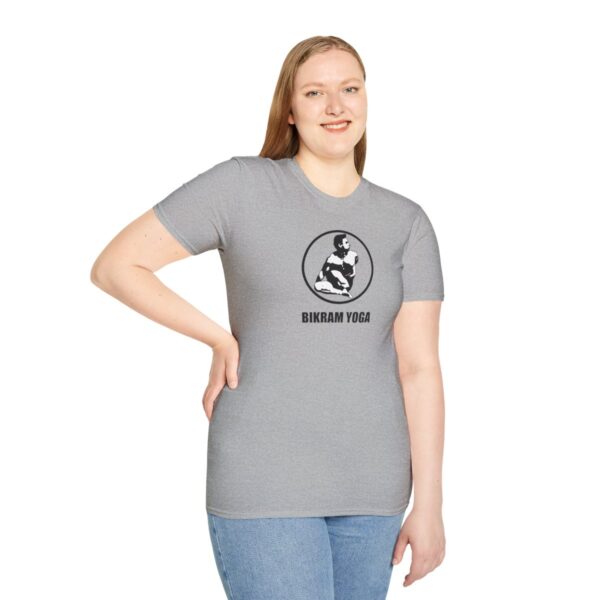 Bikram Yoga w/ logo | Light Unisex Softstyle T-Shirt - Image 17