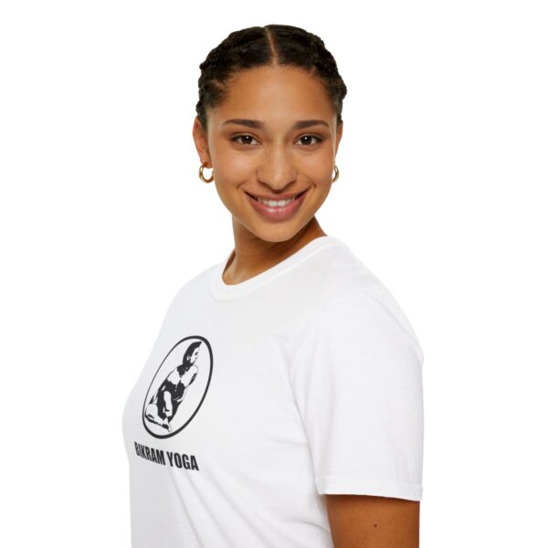 Bikram Yoga w/ logo | Light Unisex Softstyle T-Shirt - Image 9