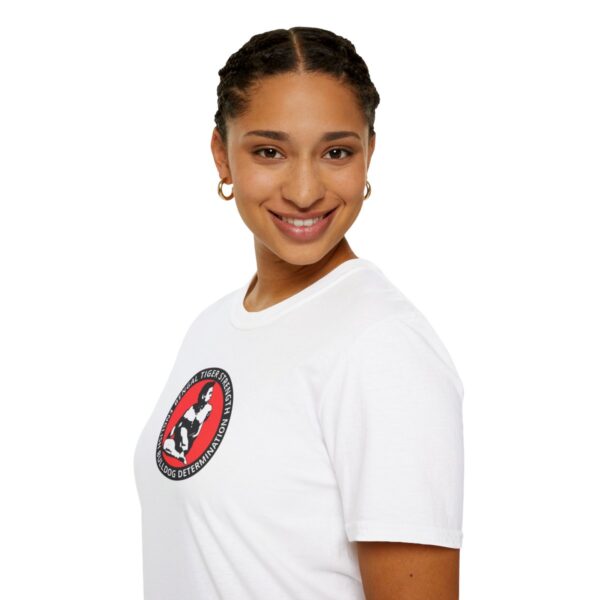 Certified by Bikram | Strength & Determination | Light Unisex Softstyle T-Shirt - Image 9