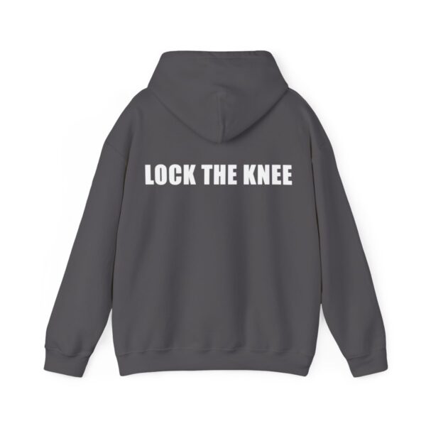 BYCOI / LOCK THE KNEE *white text*  |  Unisex Heavy Blend™ Hooded Sweatshirt - Image 15