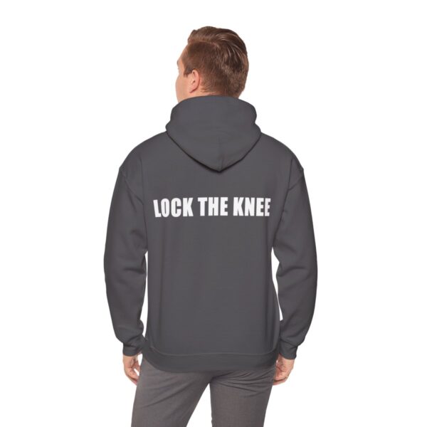 BYCOI / LOCK THE KNEE *white text*  |  Unisex Heavy Blend™ Hooded Sweatshirt - Image 22