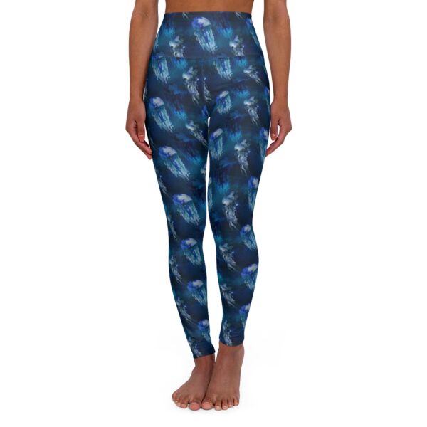 Blue Jellyfish Yoga Pants - Image 2