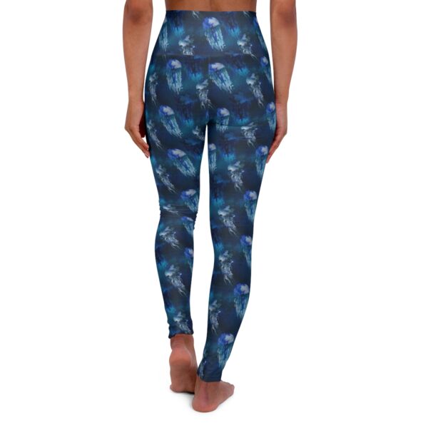 Blue Jellyfish Yoga Pants - Image 3