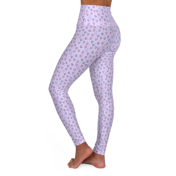 Hearts w/ Bikram - Yoga Leggings - Image 4