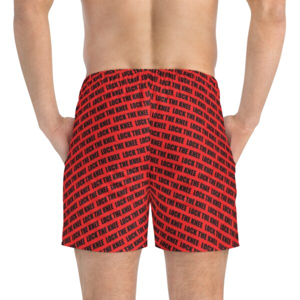 Men's Shorts - Lock The Knee Pattern (Red) - Image 5