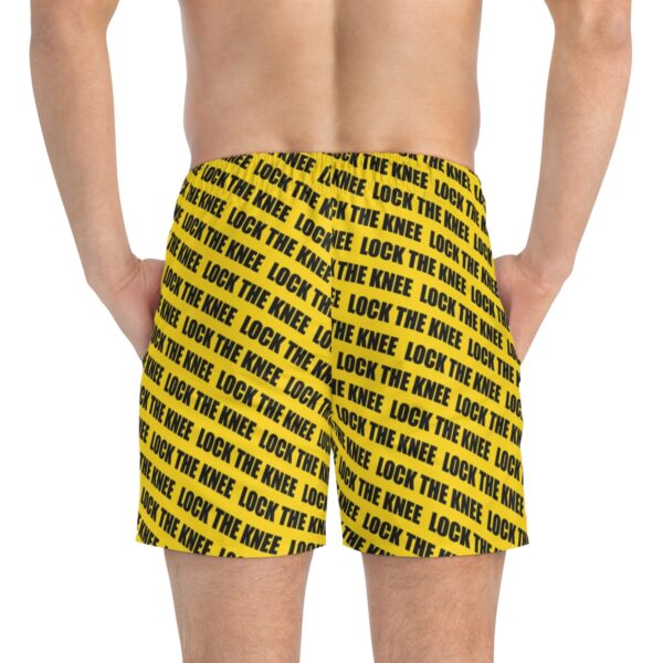 Men’s Shorts – Lock The Knee Pattern (Yellow) - Image 5