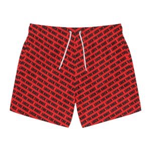 Men's Shorts - Lock The Knee Pattern (Red)