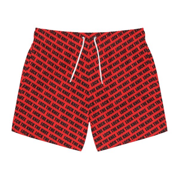 Men's Shorts - Lock The Knee Pattern (Red)