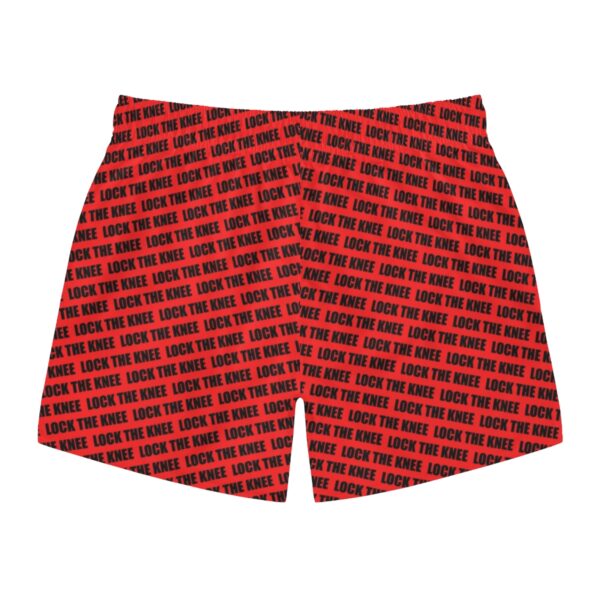 Men's Shorts - Lock The Knee Pattern (Red) - Image 2