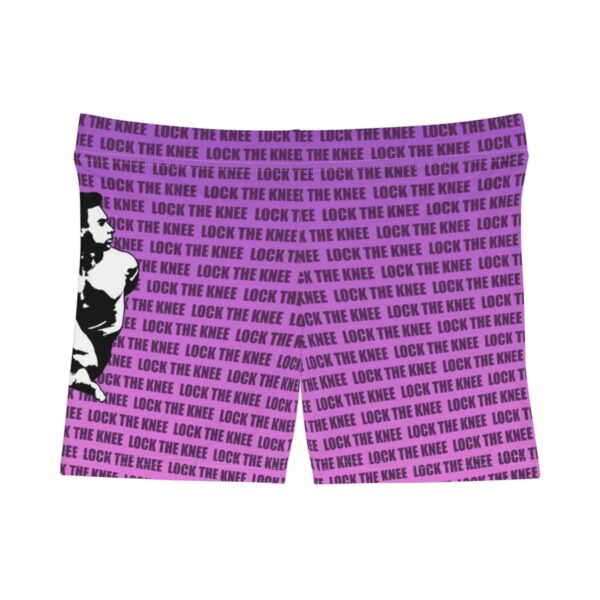 Lock The Knee Women's Shorts with Bikram Logo - Image 2