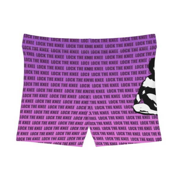 Lock The Knee Women's Shorts with Bikram Logo - Image 3