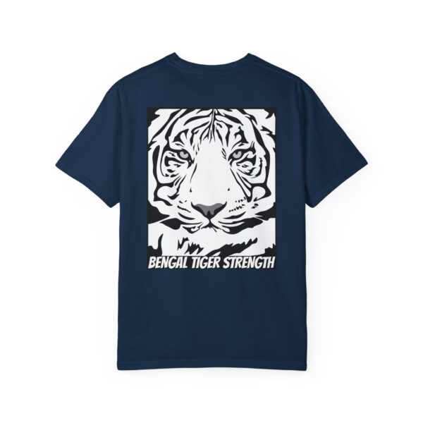 English Bulldog Determination + Bengal Tiger Strength | Unisex Garment-Dyed T-shirt - Image 10