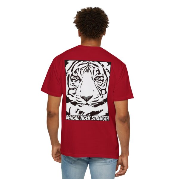 English Bulldog Determination + Bengal Tiger Strength | Unisex Garment-Dyed T-shirt - Image 28