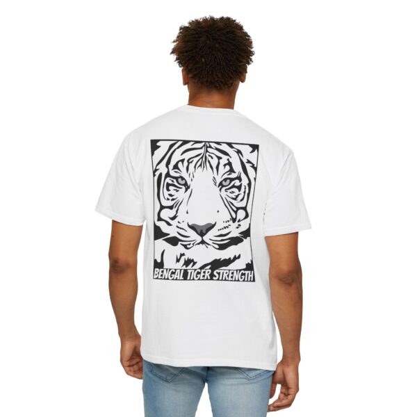 English Bulldog Determination + Bengal Tiger Strength | Unisex Garment-Dyed T-shirt - Image 4