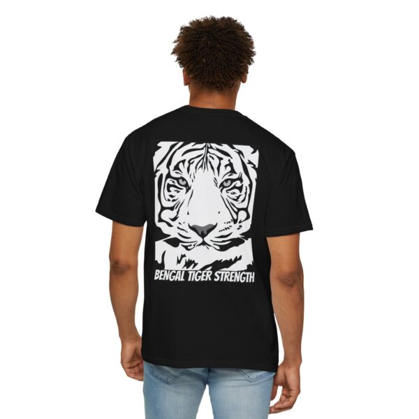 English Bulldog Determination + Bengal Tiger Strength | Unisex Garment-Dyed T-shirt - Image 16