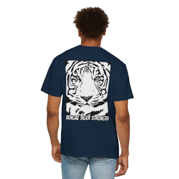 English Bulldog Determination + Bengal Tiger Strength | Unisex Garment-Dyed T-shirt - Image 12