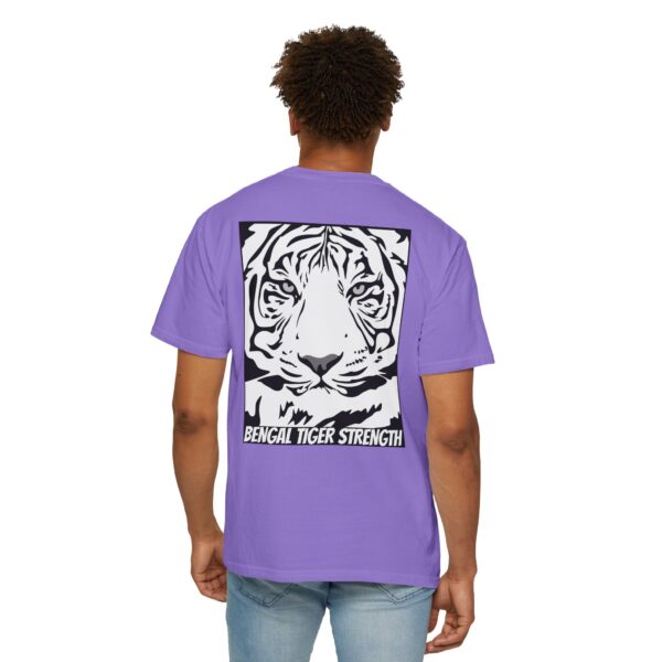 English Bulldog Determination + Bengal Tiger Strength | Unisex Garment-Dyed T-shirt - Image 12