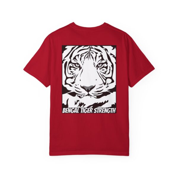 English Bulldog Determination + Bengal Tiger Strength | Unisex Garment-Dyed T-shirt - Image 26