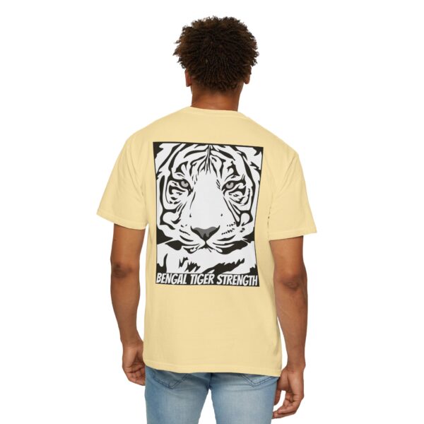 English Bulldog Determination + Bengal Tiger Strength | Unisex Garment-Dyed T-shirt - Image 8